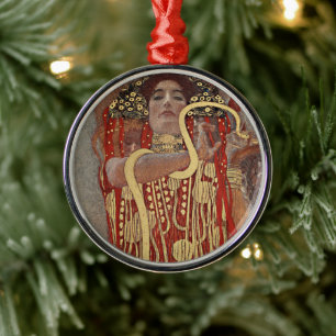 Ornamento De Metal Higieia por Gustav Klimt, Vintage Art Nouveau