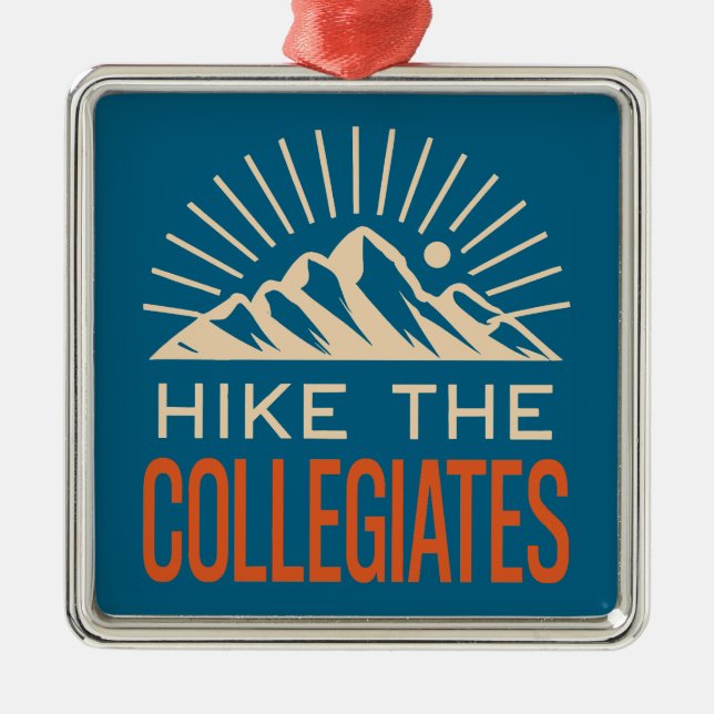 Ornamento De Metal Hike The Collegiate Mountains Sunburst (Frente)
