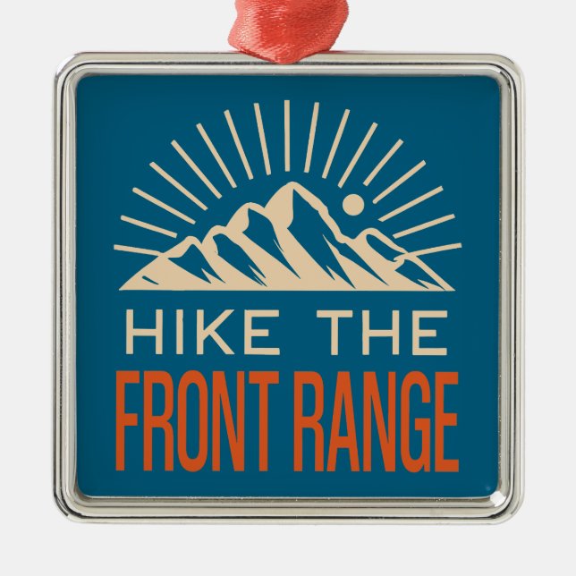 Ornamento De Metal Hike The Front Range Sunburst (Frente)