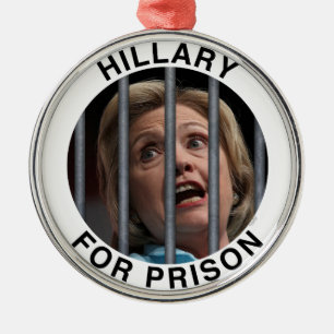 Ornamento De Metal Hillary para a prisão