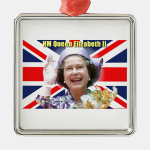 Ornamento De Metal HM Queen Elizabeth II
