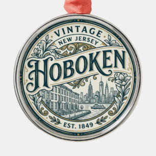 Ornamento De Metal Hoboken Nova Jersey