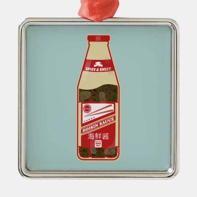 Ornamento De Metal Hoisin Sauce Comida cantonesa (Frente)