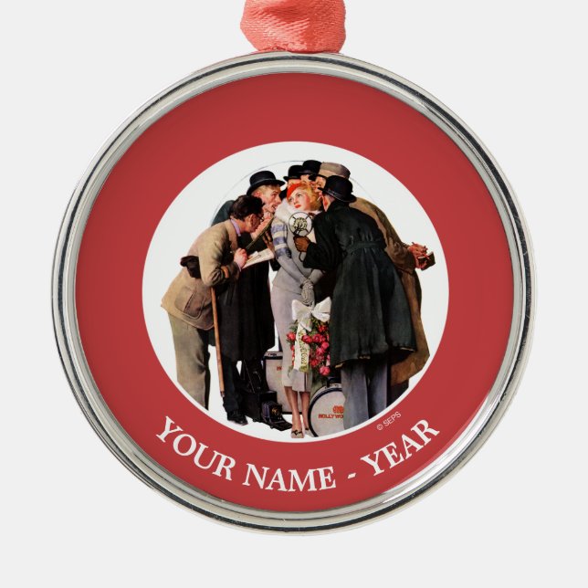 Ornamento De Metal Hollywood Starlet (Frente)