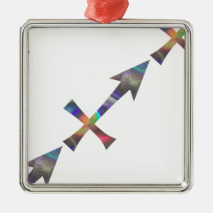 Ornamento De Metal holograma Sagittarius