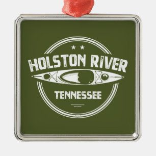 Ornamento De Metal Holston River Tennessee Kayaking