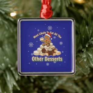Ornamento De Metal Homem de Biscoito de Natal Engraçado - Muito Prová