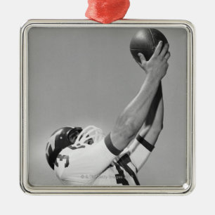 Ornamento De Metal Homem que joga o futebol