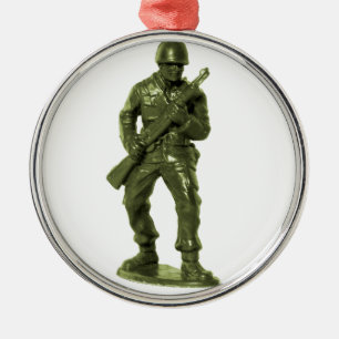 Ornamento De Metal Homem verde do exército