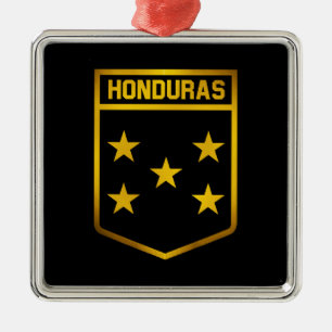 Ornamento De Metal Honduras Emblem