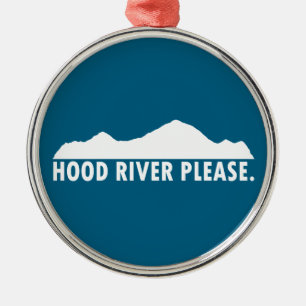 Ornamento De Metal Hood River Oregon, por favor