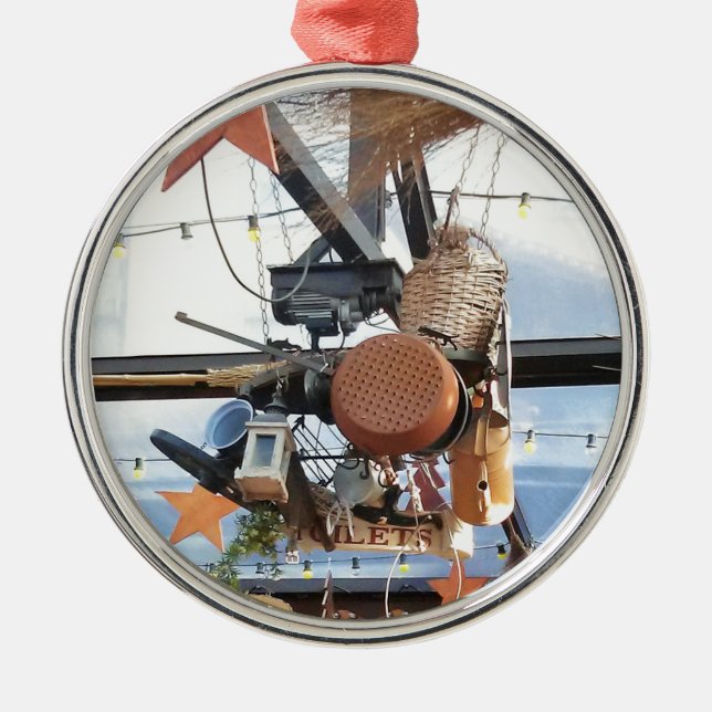 Ornamento De Metal Hora do inverno (Frente)