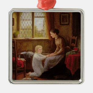 Ornamento De Metal Horas de dormir, 1890 (óleo no painel)