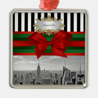 Ornamento De Metal Horizonte de NYC Edifício Empire Estado Natal List