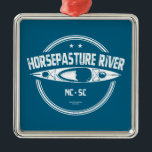 Ornamento De Metal Horsepasto River Carolina do Norte Kayaking<br><div class="desc">O rio Horsepastoris é um rio Nacional Selvagem e Cênico de 18, 1 milhas de extensão nos Estados Unidos da Carolina do Norte e Carolina do Sul.</div>