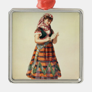 Ornamento De Metal Hortense Schneider