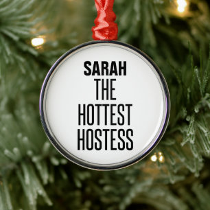 Ornamento De Metal Hosts mais Hotstess