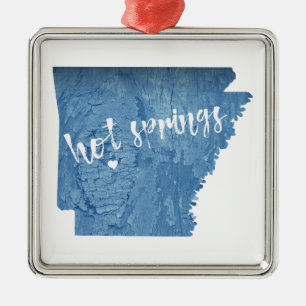 Ornamento De Metal Hot Primaveras Arkansas Wood Grain