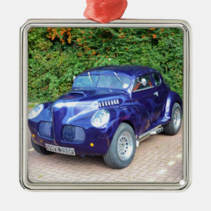 Ornamento De Metal Hot rod do menor de Morris