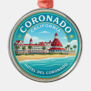 Ornamento De Metal Hotel del Coronado EUA