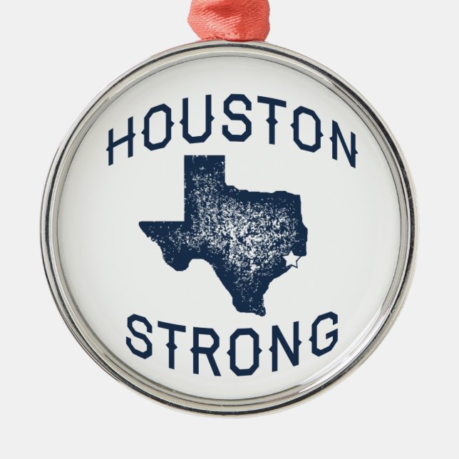 Ornamento De Metal Houston forte - Harvey (Frente)