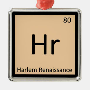 Ornamento De Metal Hr - Renascimento de Harlem Símbolo da Tabela Peri