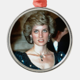 Ornamento De Metal HRH Princesa Diana Viena 1986