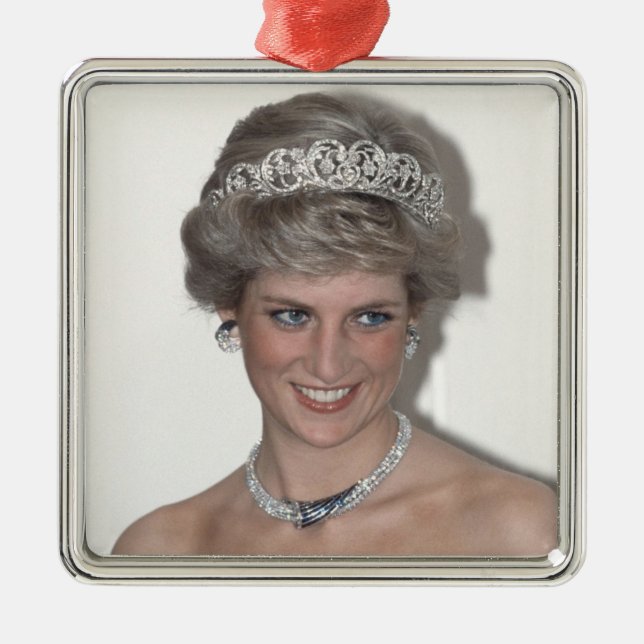 Ornamento De Metal HRH Princesa Diana Xmas (Frente)