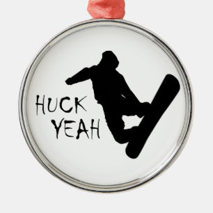 Ornamento De Metal Huck Sim (Snowboard)