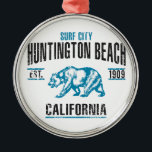 Ornamento De Metal Huntington Beach<br><div class="desc">Huntington Beach</div>