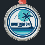 Ornamento De Metal Huntington Beach South Carolina Palm Tree Birds<br><div class="desc">Uma opção ideal para amantes da vida selvagem, sopradores de história e afogadores, o Parque Estadual de praia de Huntington, na Carolina do Sul, tem mais de 2.500 acres para explorar. Ao lado da sua praça pristina de 3 milhas, o parque apresenta mais de 300 espécies de aves e um...</div>