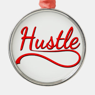 Ornamento De Metal Hustle Typografia Art
