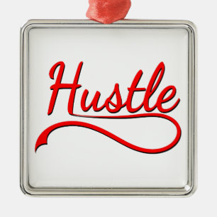 Ornamento De Metal Hustle Typografia Art
