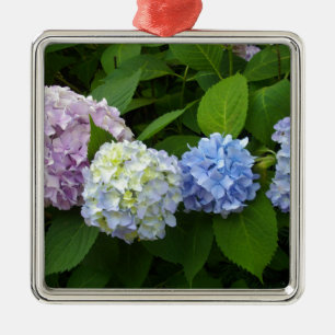 Ornamento De Metal Hydrangeas