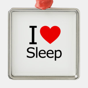 Ornamento De Metal I Love Sleep
