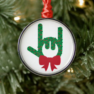 Ornamento De Metal I Love You Christmas