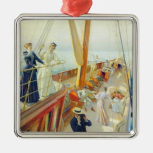 Ornamento De Metal Iate no Mediterrâneo (por J.L. Stewart)