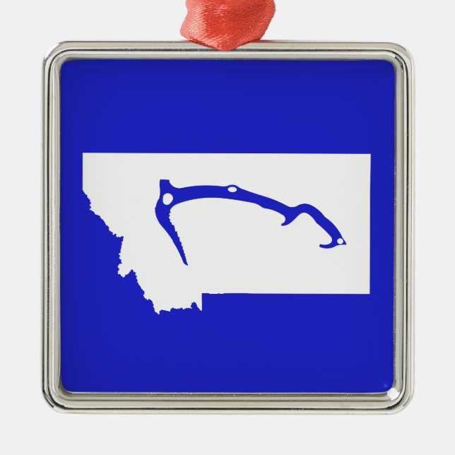 Ornamento De Metal Ice Climb Montana (Frente)