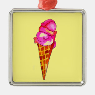 Ornamento De Metal icecream gelato cute food art