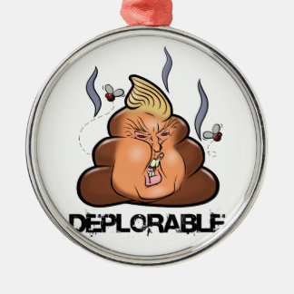 Ornamento De Metal Ícone engraçado de Donald Trump - de Trumpy-Poo