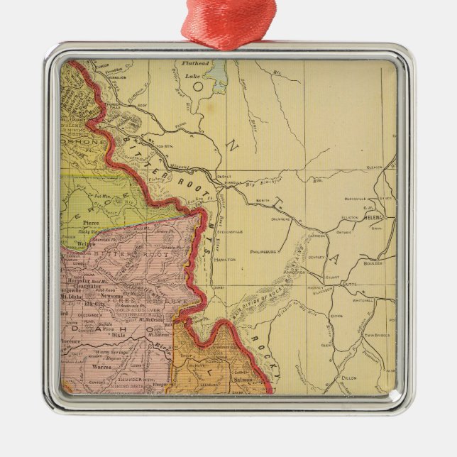 Ornamento De Metal Idaho (Frente)