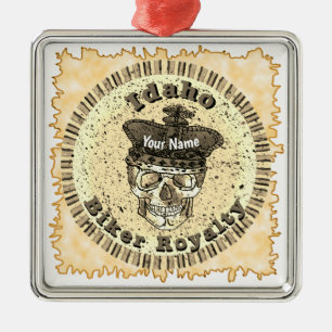 Ornamento De Metal Idaho Biker