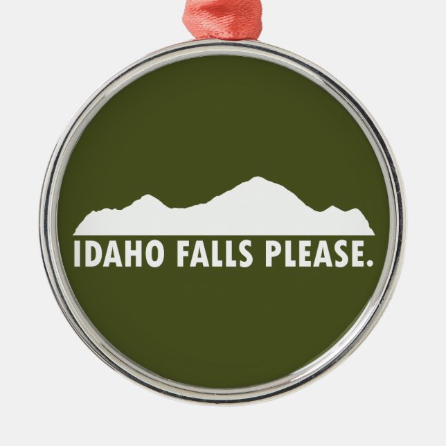 Ornamento De Metal Idaho Falls Please (Frente)