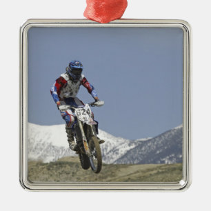 Ornamento De Metal Idaho, Motocross Racing, Autociclofaixa