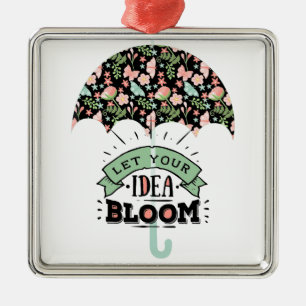 Ornamento De Metal Idea Bloom Umbrella