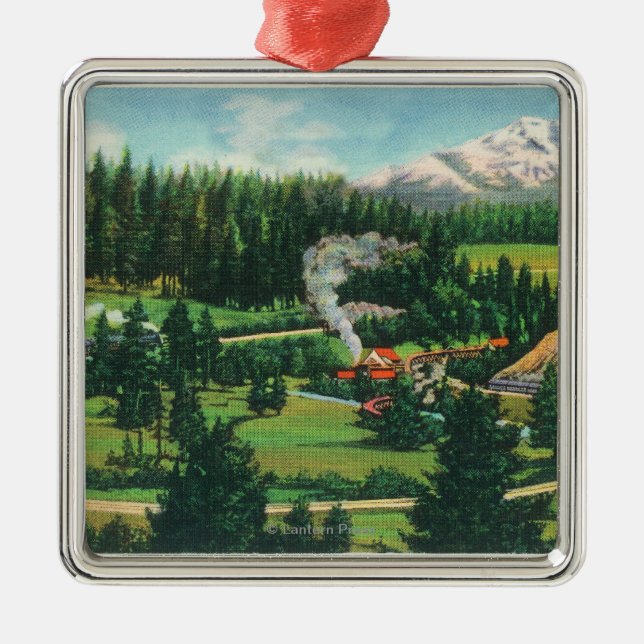 Ornamento De Metal Ideia aérea do laço de Cantara, Sacramento (Frente)