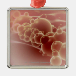 Ornamento De Metal Ideia microscópica de microsfera do látex