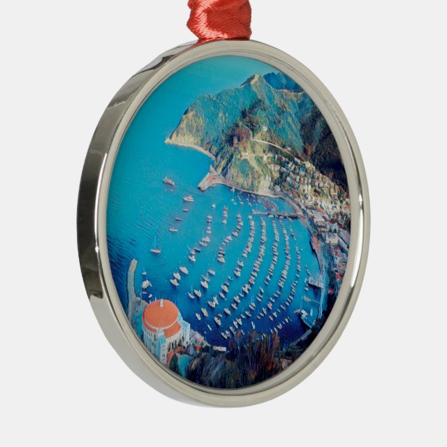 Ornamento De Metal Ilha CATALINA de PAPAIS NOEIS ldp - Califórnia - p (Direito )