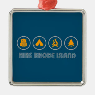 Ornamento De Metal Ilha Hike Rhode