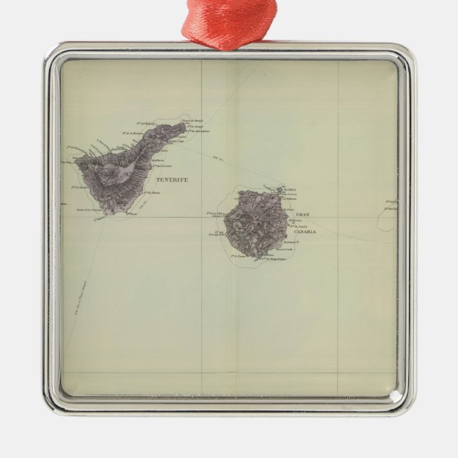 Ornamento De Metal Ilhas Canárias (Frente)